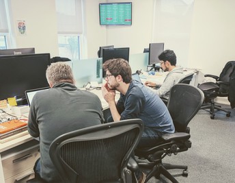 Photograph of developers working