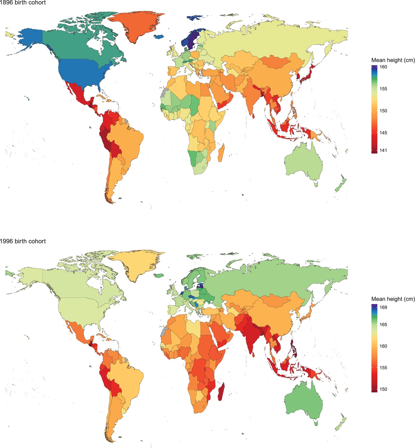 A century of trends in adult human height eLife