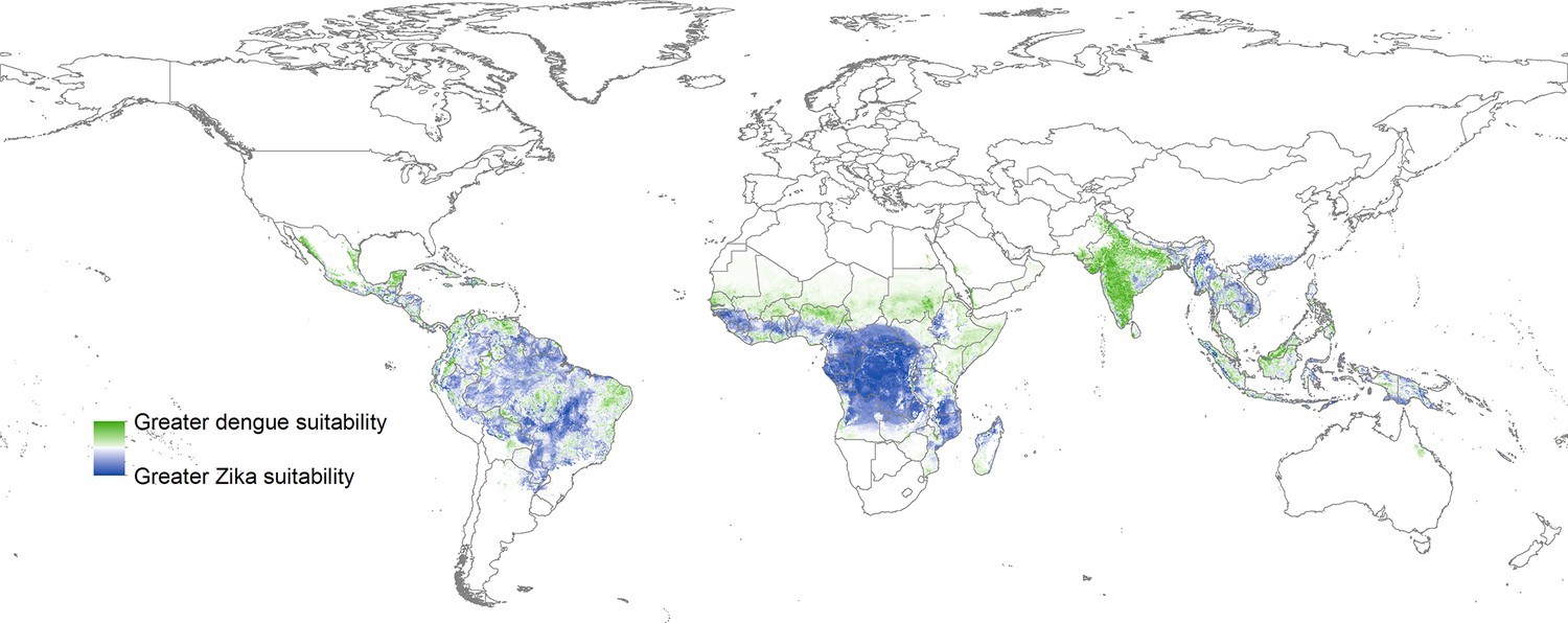 Figures and data in Mapping global environmental suitability for Zika ...