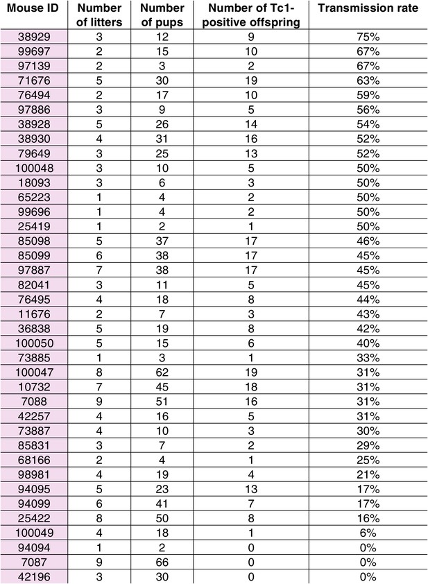 Figures and data in Successful transmission and transcriptional ...