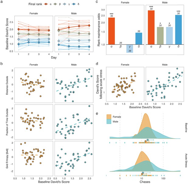 Social Dominance Mediates Behavioral Adaptation To Chronic Stress In A Sex Specific Manner Elife 9668