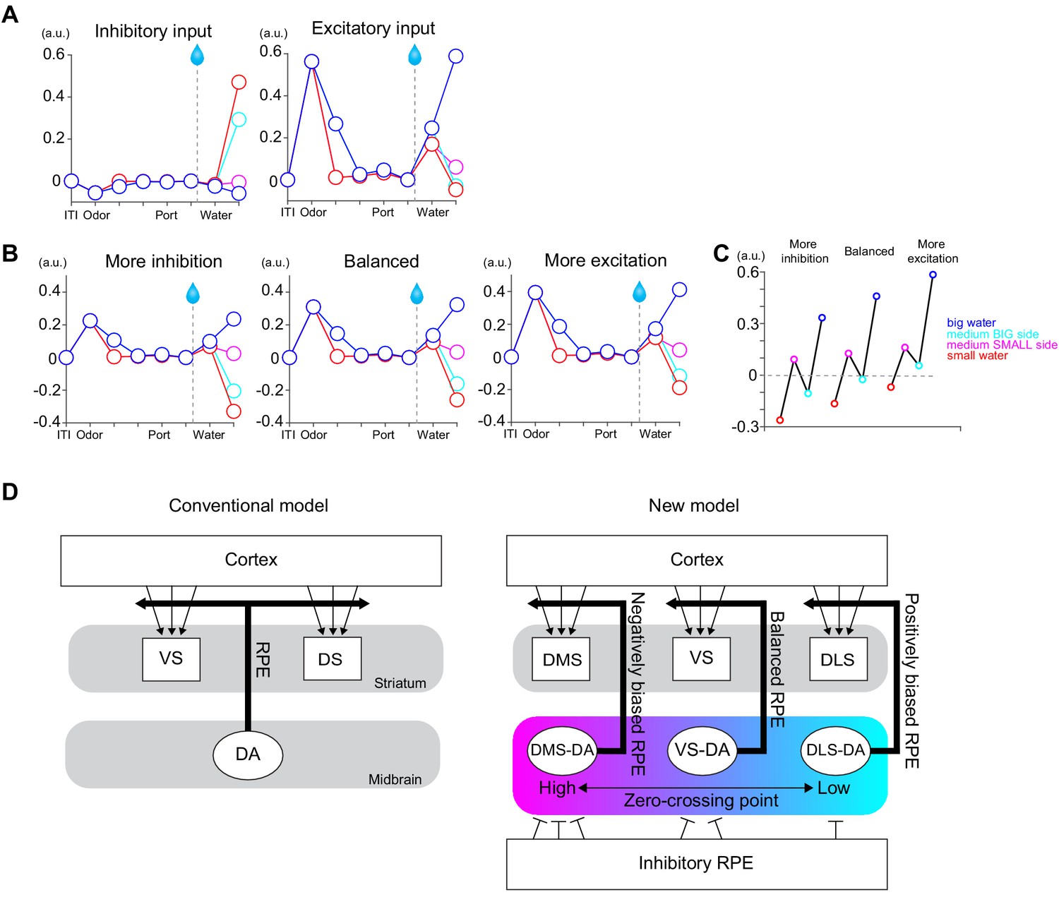 Distinct temporal difference error signals in dopamine axons