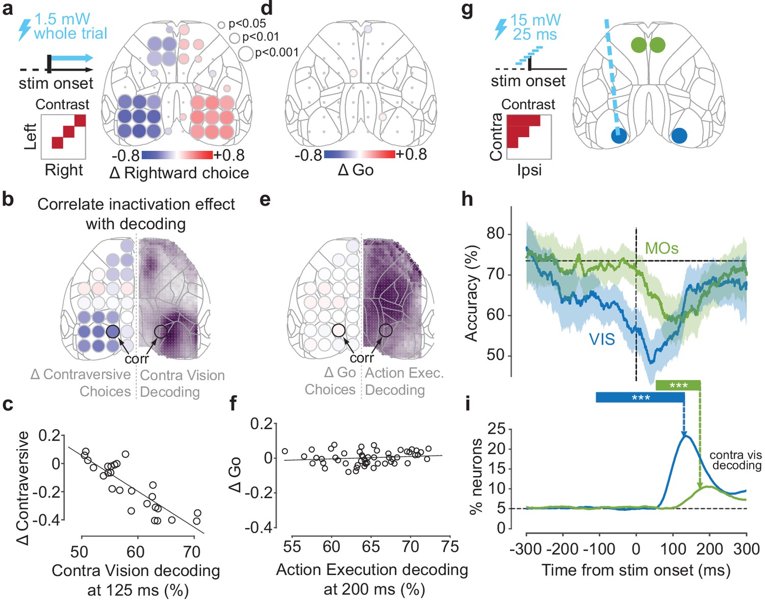 Sensory coding and the causal impact of mouse cortex in a visual ...