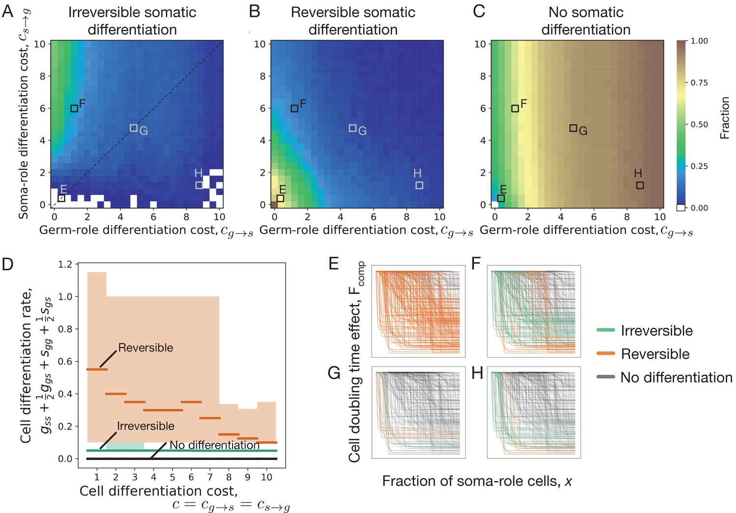 Evolution of irreversible somatic differentiation | eLife
