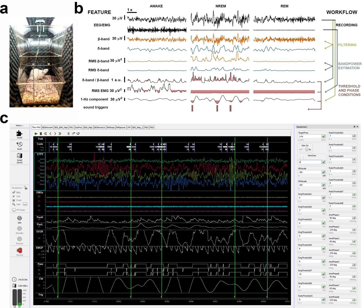 Closed loop auditory stimulation method to modulate sleep slow