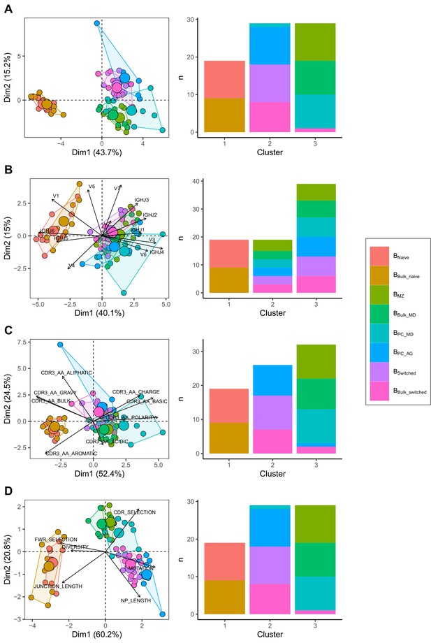 Different B Cell Subpopulations Show Distinct Patterns In Their IgH ...