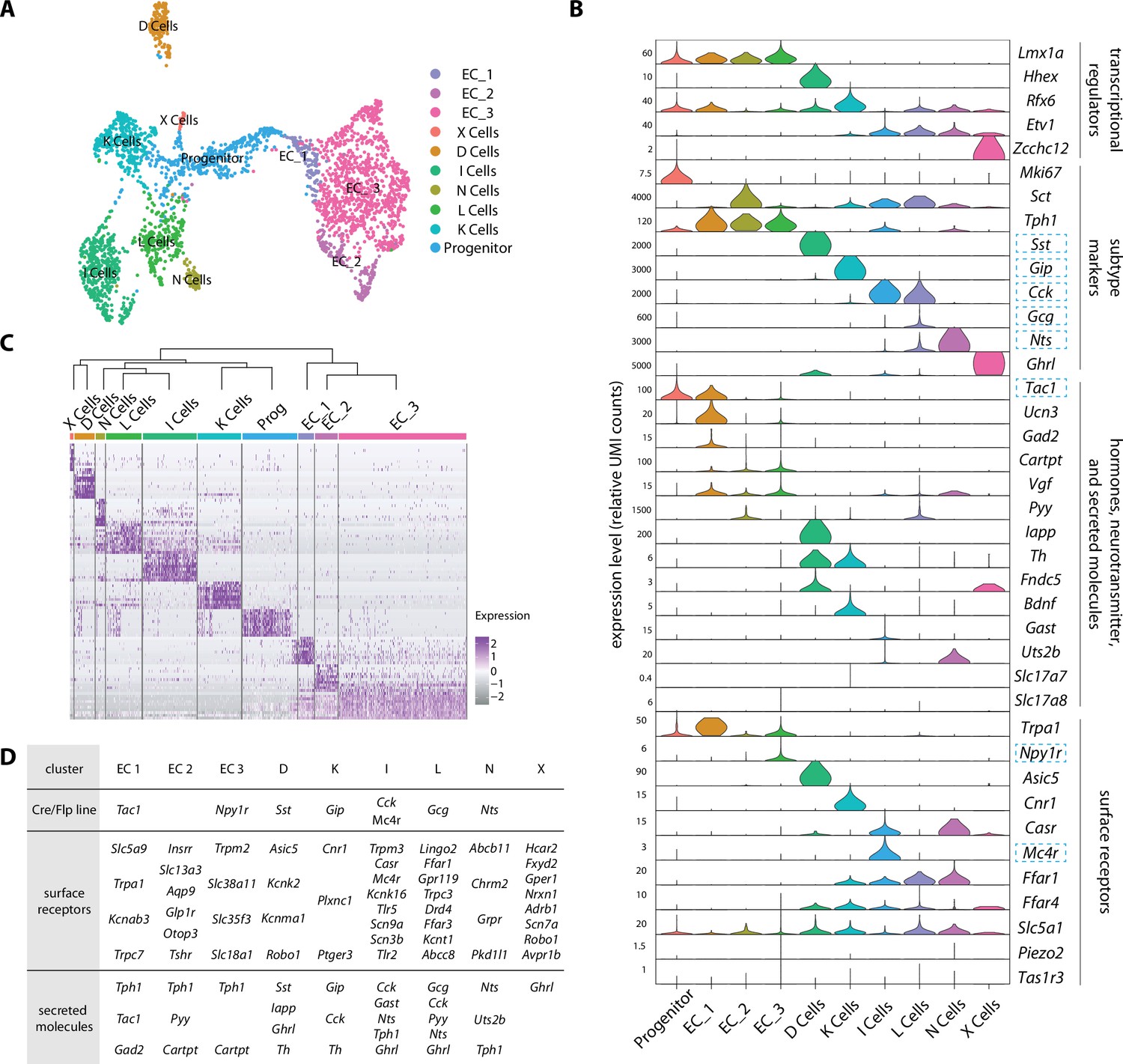 figures-and-data-in-enteroendocrine-cell-lineages-that-differentially