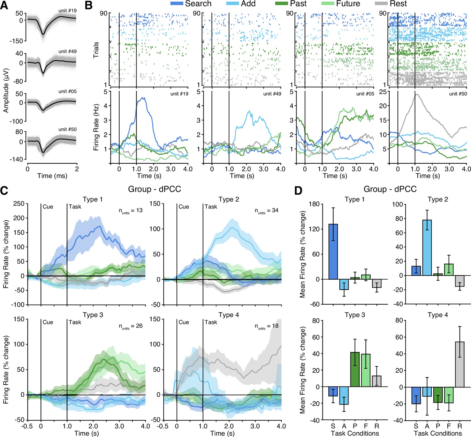 Distinct Population And Single Neuron Selectivity For Executive And